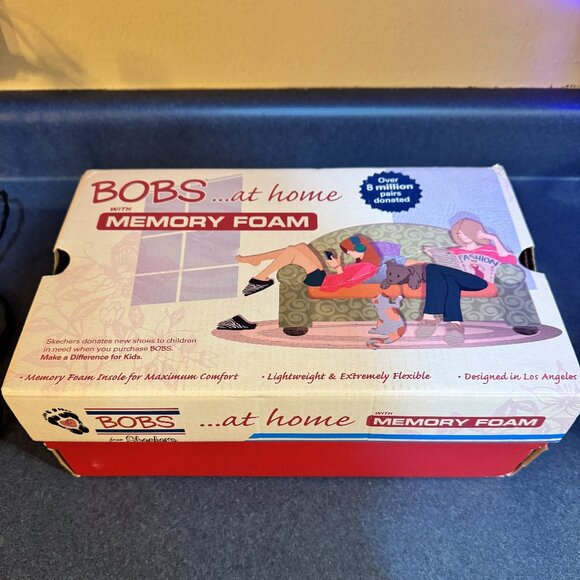 Women's BOBS by Skechers Camo Faux Fur Slip-On Slippers - Picture 4 of 10